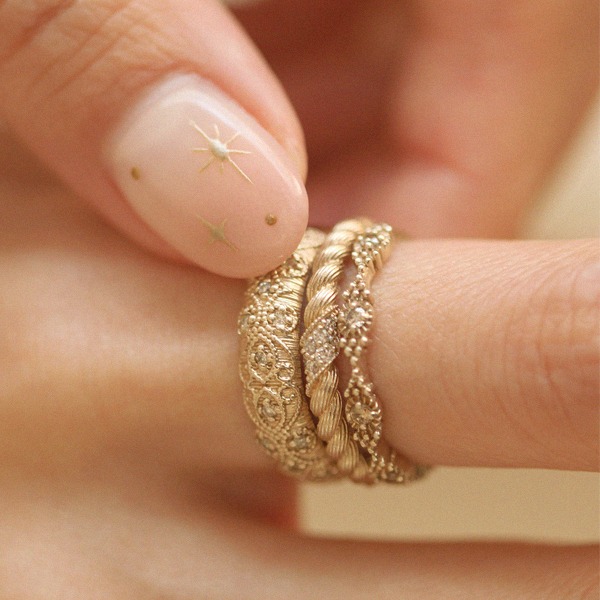 Cognac Diamond Traditional Ring 18K 꼬냑 다이아몬드 트래디셔널 반지