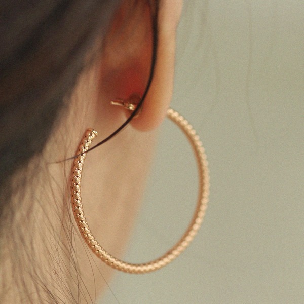 Twisted Hoop Earrings 18K 꽈배기 후프 귀걸이