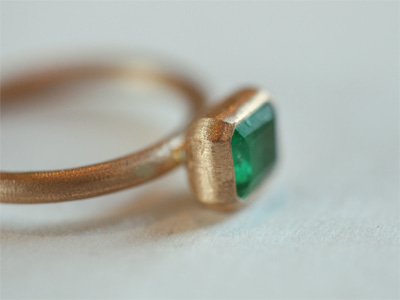 ㆍDesigned by Namheeㆍ Emerald Artichoke Ring 18K 에메랄드 아티초크 반지