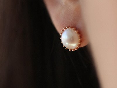 Freshwater Pearl Casual Earrings 18K 담수 진주 캐주얼 귀걸이