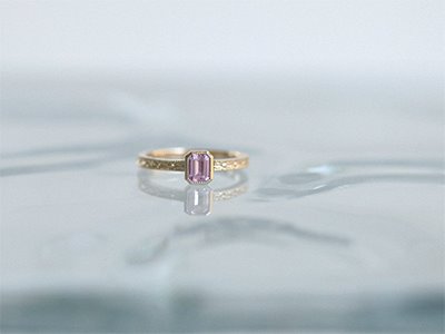 Pink Sapphire Bora Ring 18K 핑크 사파이어 보라 반지