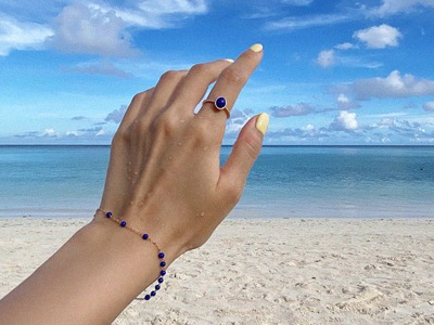 Lapis Lazuli Cool Bracelet 18K 라피스라줄리 쿨 팔찌