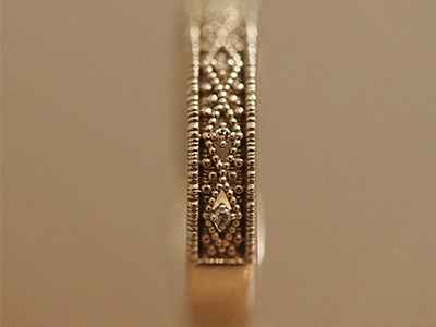 Cognac Diamond Lambus Holing Ring 18K 꼬냑 다이아몬드 람버스 홀링 반지