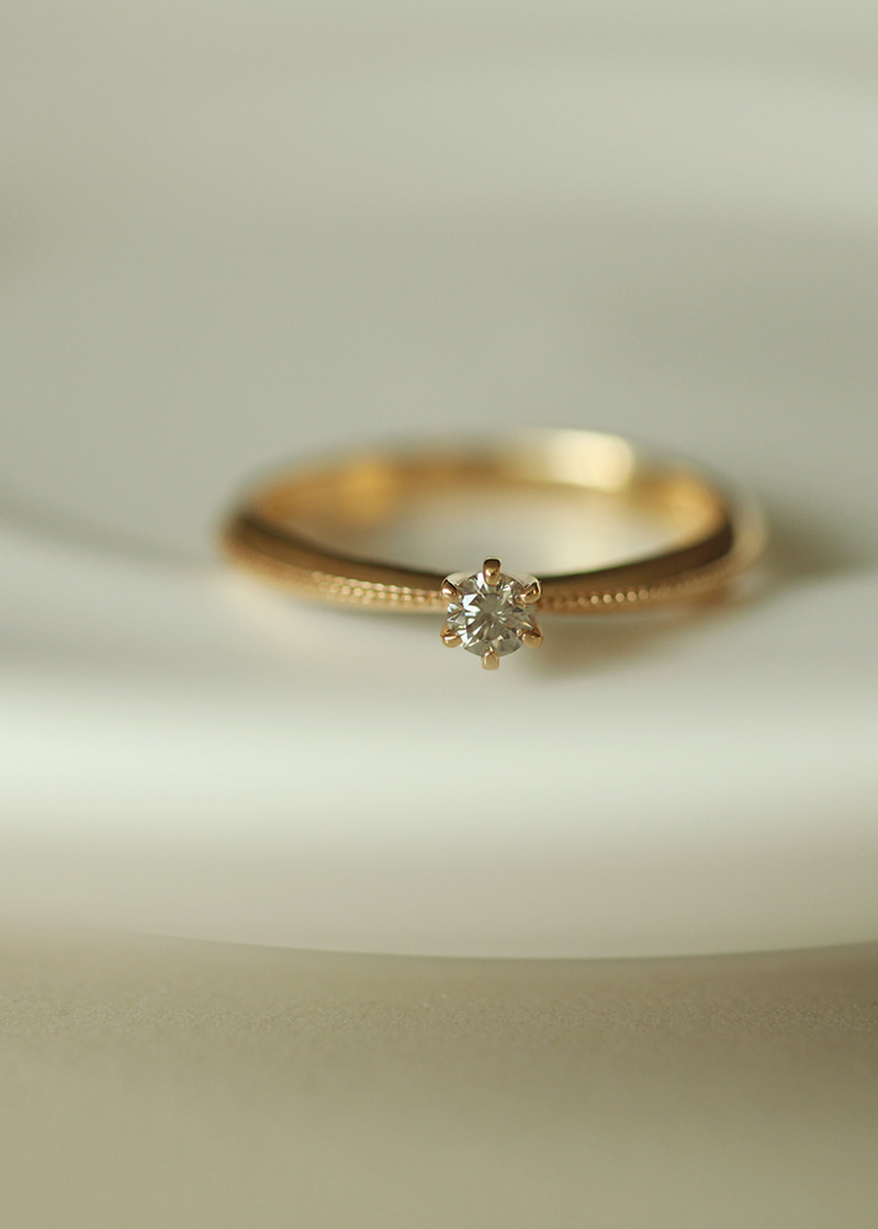 Cognac Diamond Angel Ring 18K 꼬냑 다이아몬드 엔젤 반지