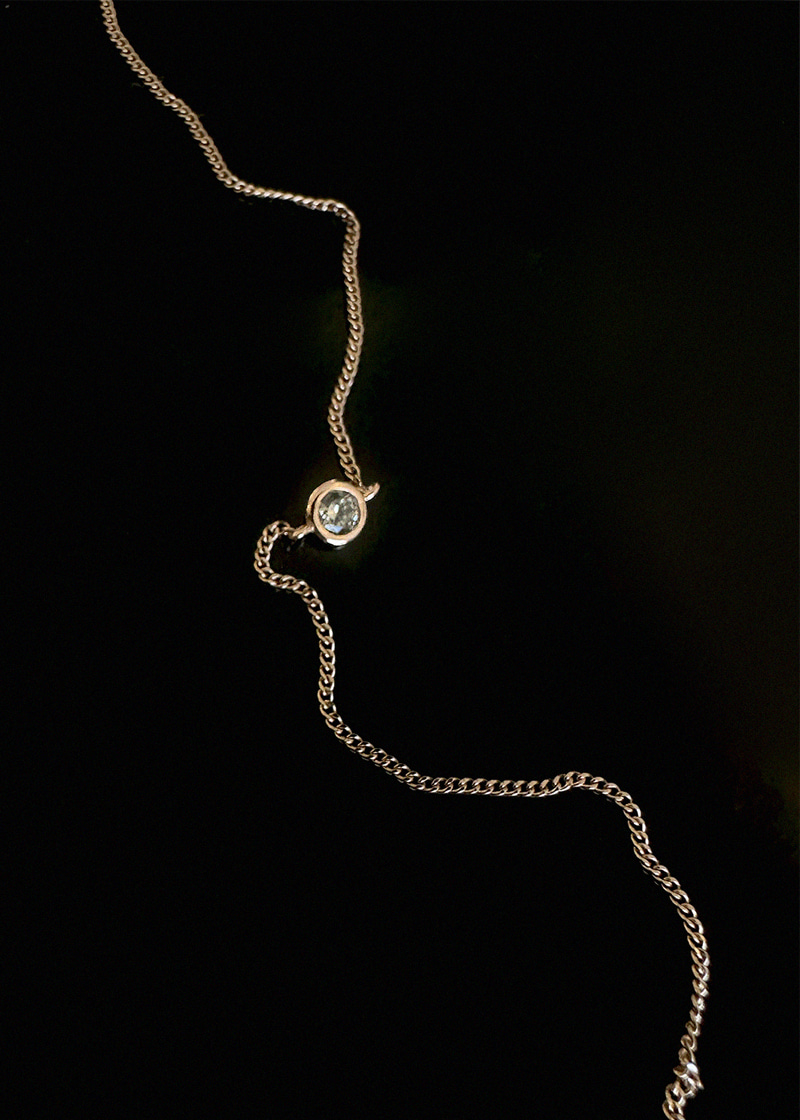 Cognac Diamond Bezel Bracelet 18K 꼬냑 다이아몬드 베즐 팔찌
